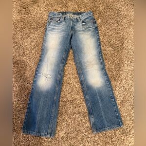 Vintage Ralph Lauren Polo Jeans Company Light Blue Denim Womens Size 4 (26x27)